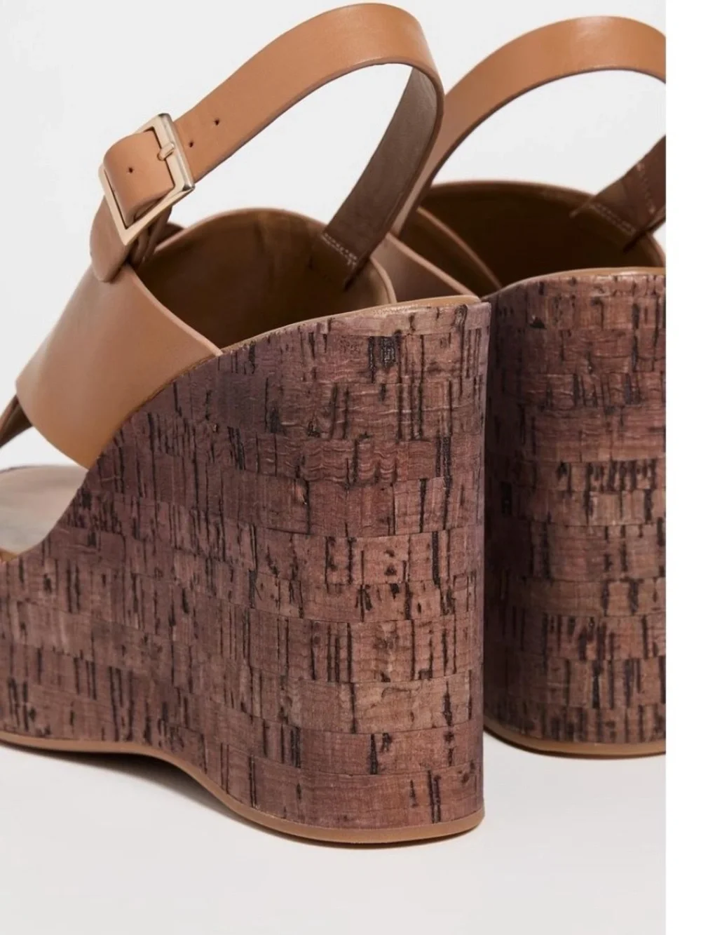 Tony Bianco Vogue Women’s Platform Wedge Slingback Sandal Tan Como NWB